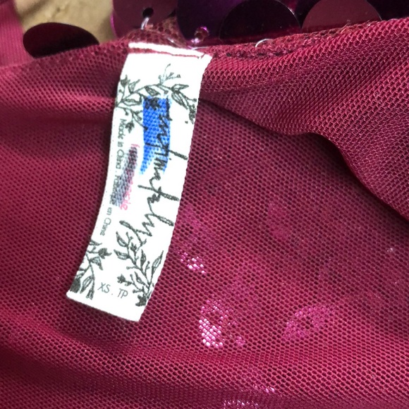 Free People Red Paillette Party Midi Dress - Picture 7 of 8